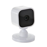 Blink Mini - Cámara de seguridad inteligente compacta enchufable para interiores, video HD de 1080p, visión nocturna, detección de movimiento, audio bidireccional, fácil configuración, funciona con Alexa - 1 cámara (blanca)